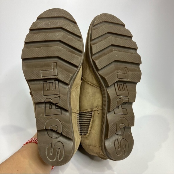 Sorel Joan of arctic ll wedge booties tan leather size 9 - Picture 8 of 8